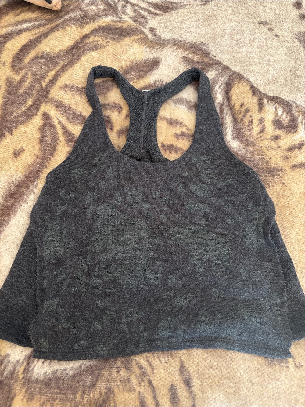 ALO Yoga Black Racerback Cropped Tank